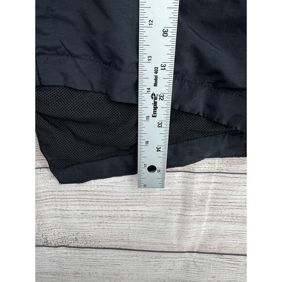 Rusty Hooded Long Rain jacket Womens Small Black Nylon Water Resistant - Picture 12 of 12